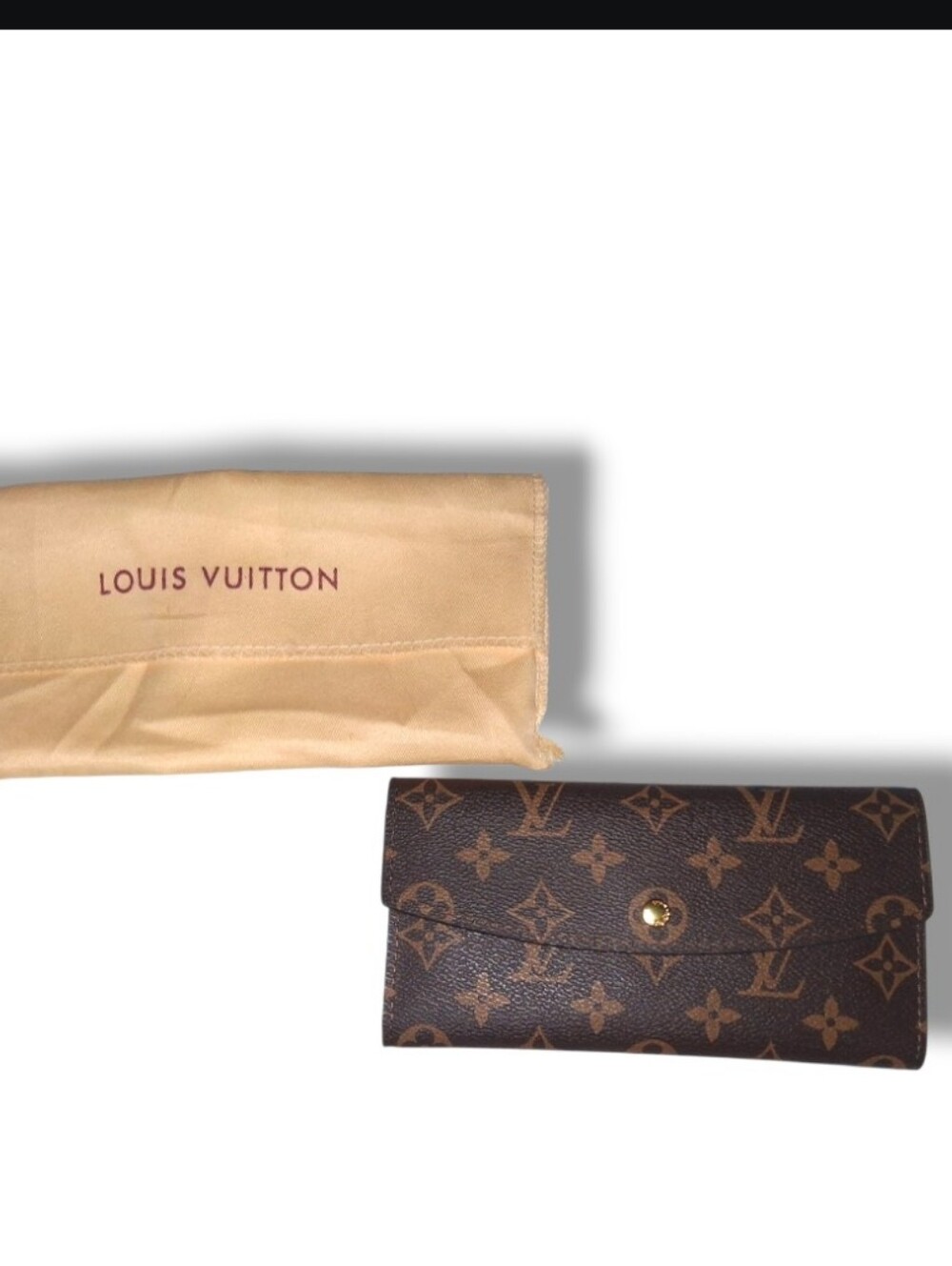 Louis Vuitton Brown Monogram Canvas Clutch Wallet